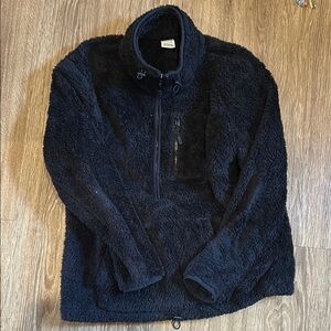 Cozy Black Fleece Pullover